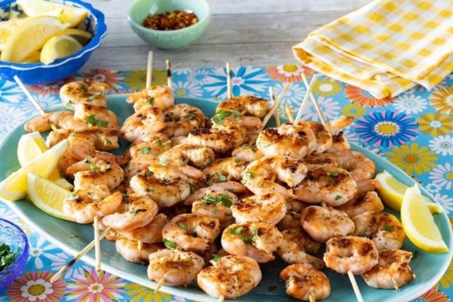 میگو گریل شده