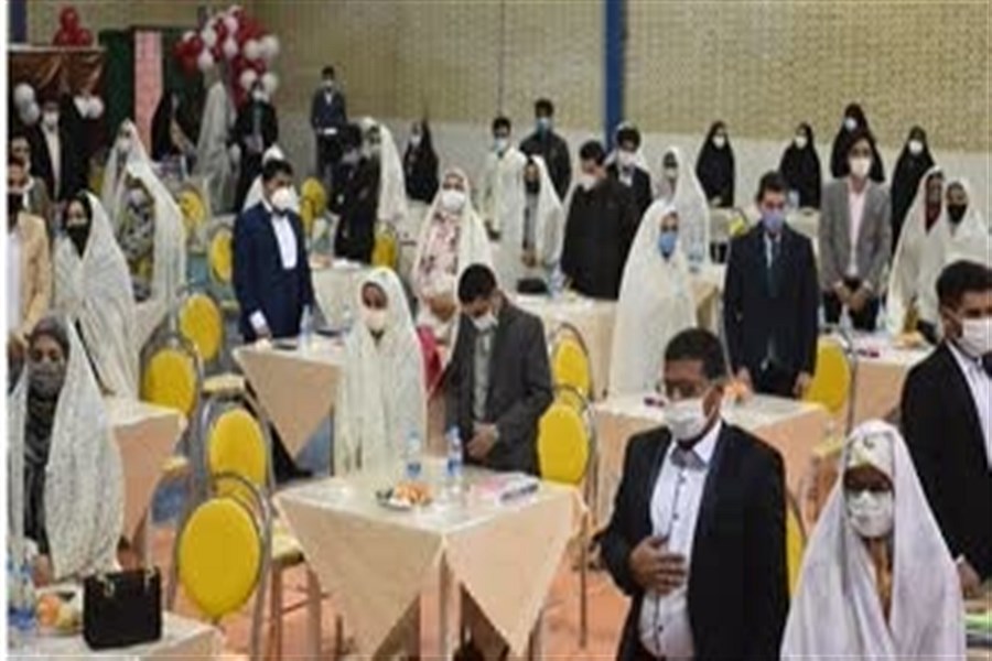 تصویر جشن ازدواج 55 زوج بهابادی به روایت تصویر