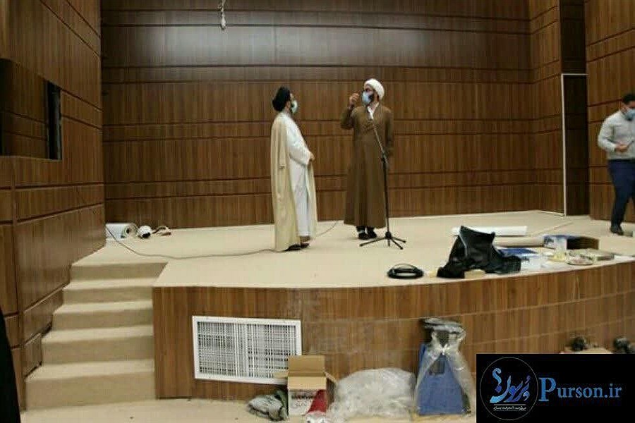تصویر افتتاح سالن بزرگ آمفی تئاتر تبلیغات اسلامی بروجرد در نوروز  ۱۴۰۰