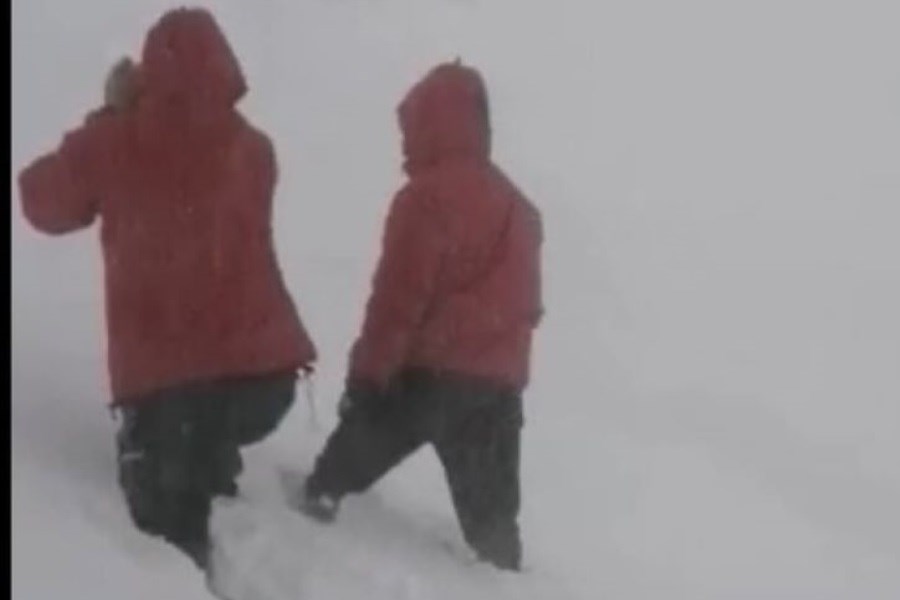 تصویر پنج کوهنورد گرفتار در ارتفاعات توچال نجات یافتند