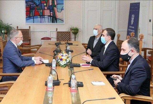 تصویر دیدار سفیر ایران در زاگرب با رئیس گروه دوستی پارلمانی کرواسی