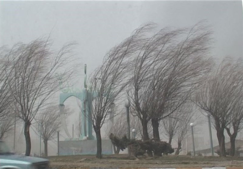تصویر وزش باد شدید و فعالیت سامانه بارشی در برخی مناطق کشور