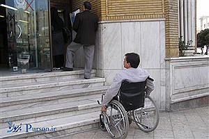 مناسب سازی نشدن معابر شهری و مشقت های معلولان شهر قروه