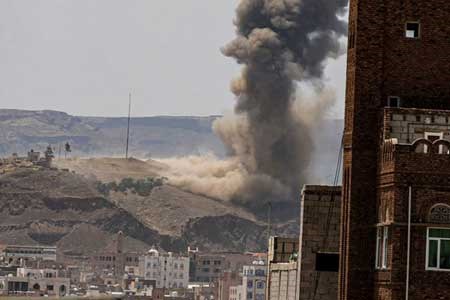 حمله جنگنده‌های ائتلاف متجاوز سعودی به صنعاء