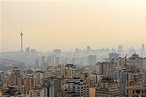 آسمان خاکستری تهران در هفتمین روز بهار