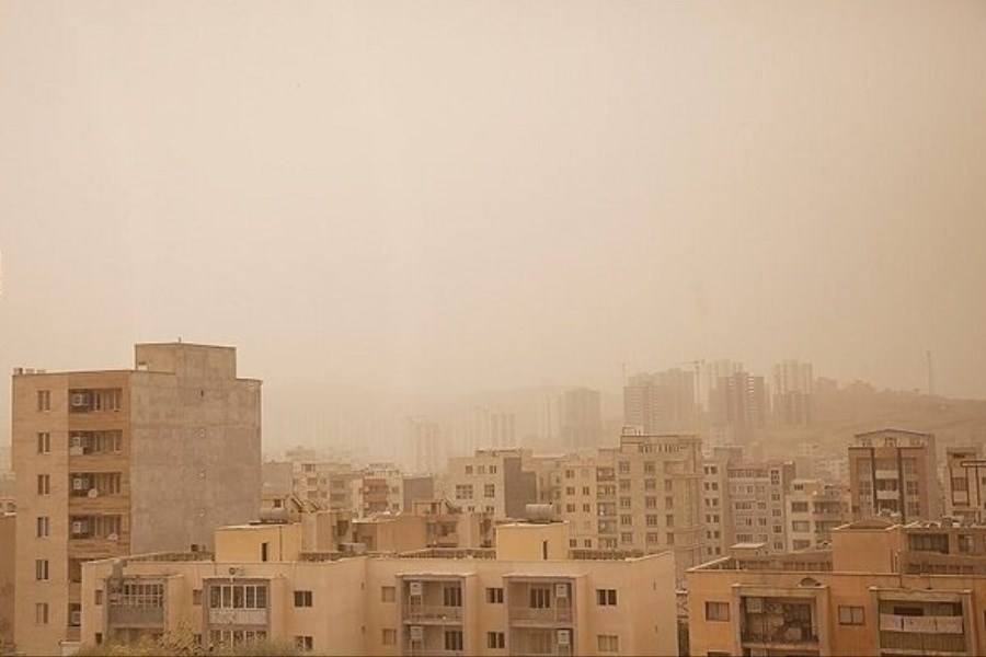 تصویر وضعیت هوای شیراز ناسالم است