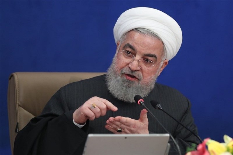 تصویر روحانی دوباره وعده 100 روزه داد &#47; تحریم را می‌شکنیم