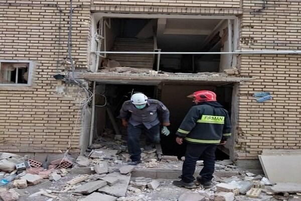 تصویر انفجار منزل مسکونی در کرمان با 5 مصدوم