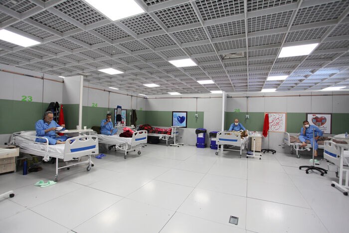 برپایی بیمارستان تخصصی سیار در جزیره قشم