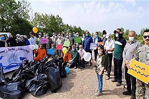 پاکسازی پارک ملی بوجاق از زباله توسط شهروندان گیلانی