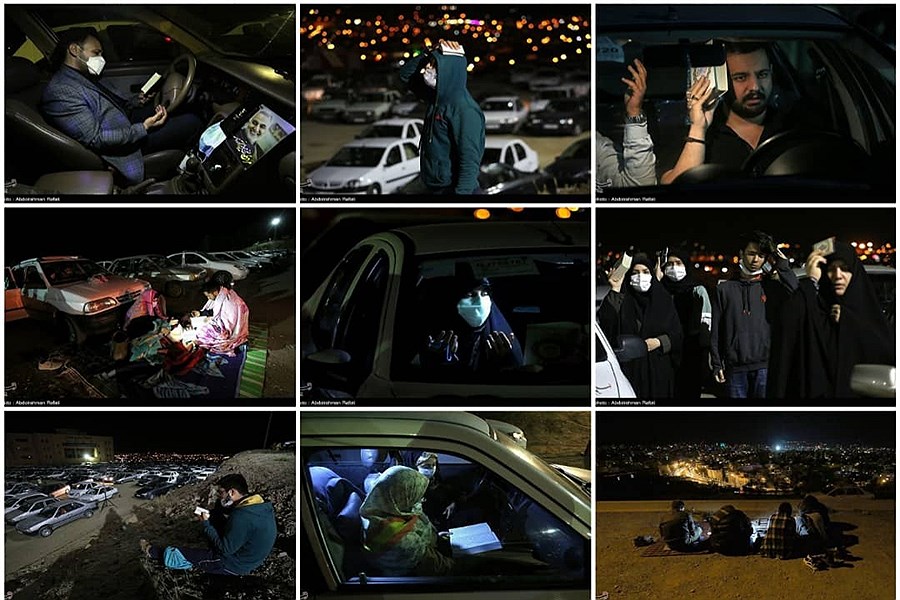 تصویر احیای شب بیست و یکم ماه رمضان در همدان
