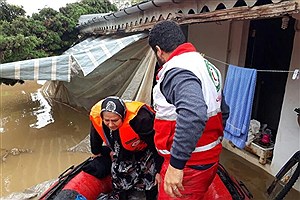امدادرسانی به بیش از ۱۸۰۰ نفر از هموطنان گرفتار در سیلاب