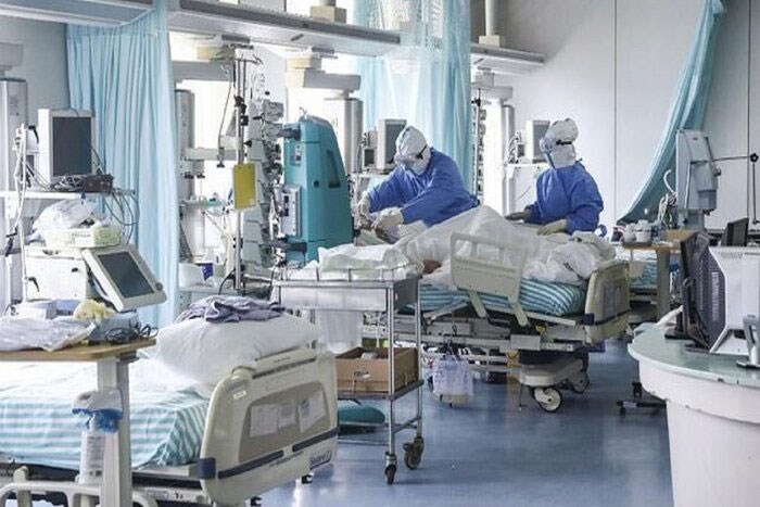 تصویر افزایش 10برابری نرخ اشباع تخت بیمارستانی در خیز چهارم