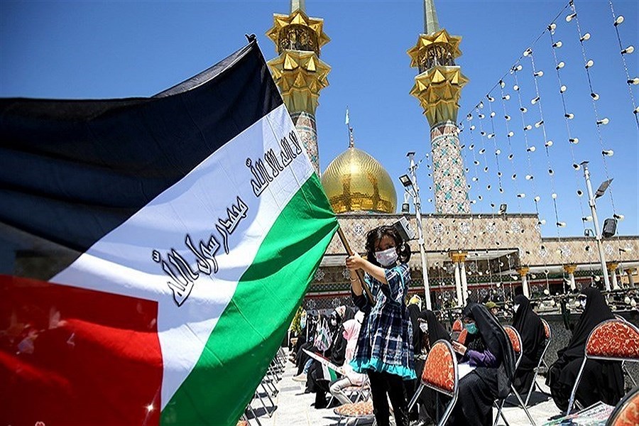 تجمع اعتراضی مردم همدان در حمایت از مردم فلسطین