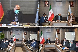 دیدار فرماندار قم با شاملو معاون عمران روستایی بنیاد مسکن انقلاب اسلامی