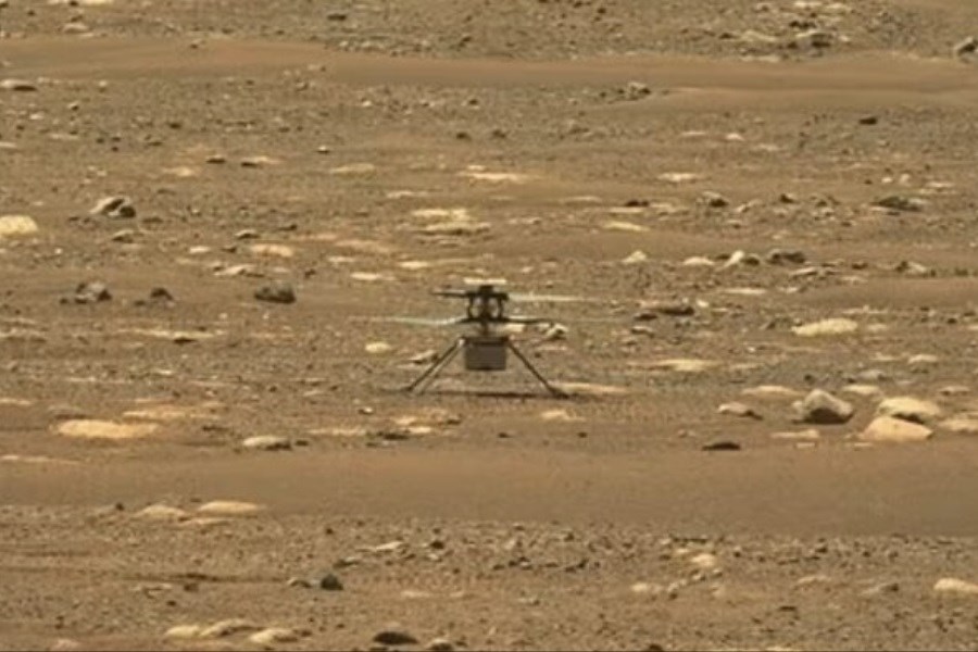 تصویر ششمین پرواز هلی‌کوپتر مریخی مختل شد