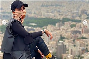 کوهنوردی الناز شاکردوست در اطراف تهران! عکس