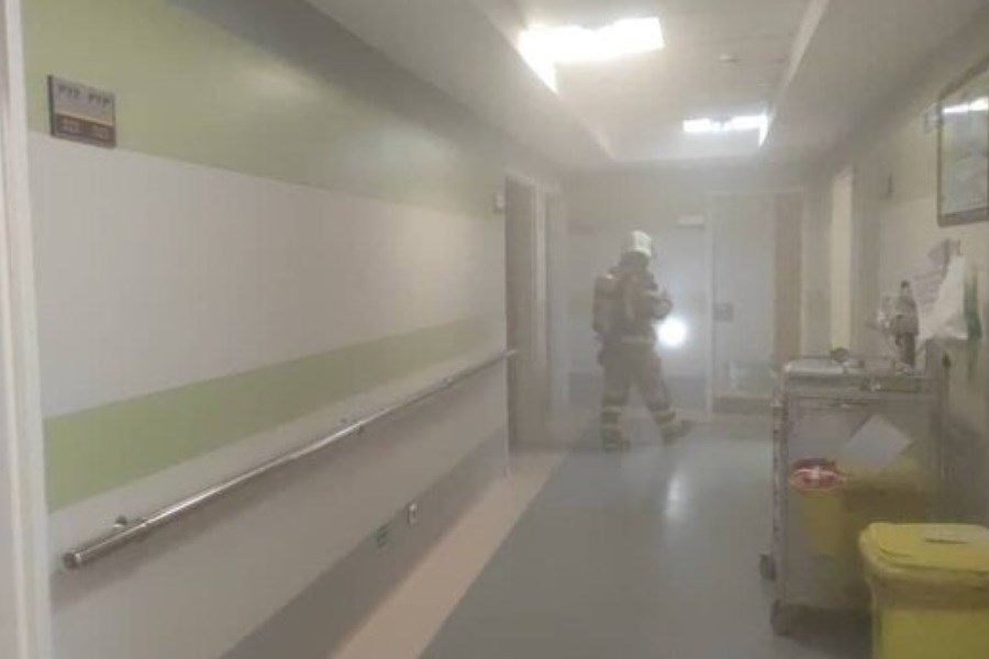 تصویر آتش‌سوزی در بیمارستان محب کوثر&#47; نجات ده‌ها نفر