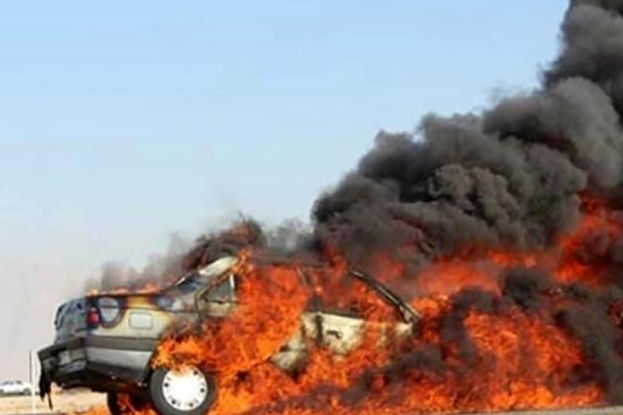 تصویر تصادف مرگبار در کرمانشاه