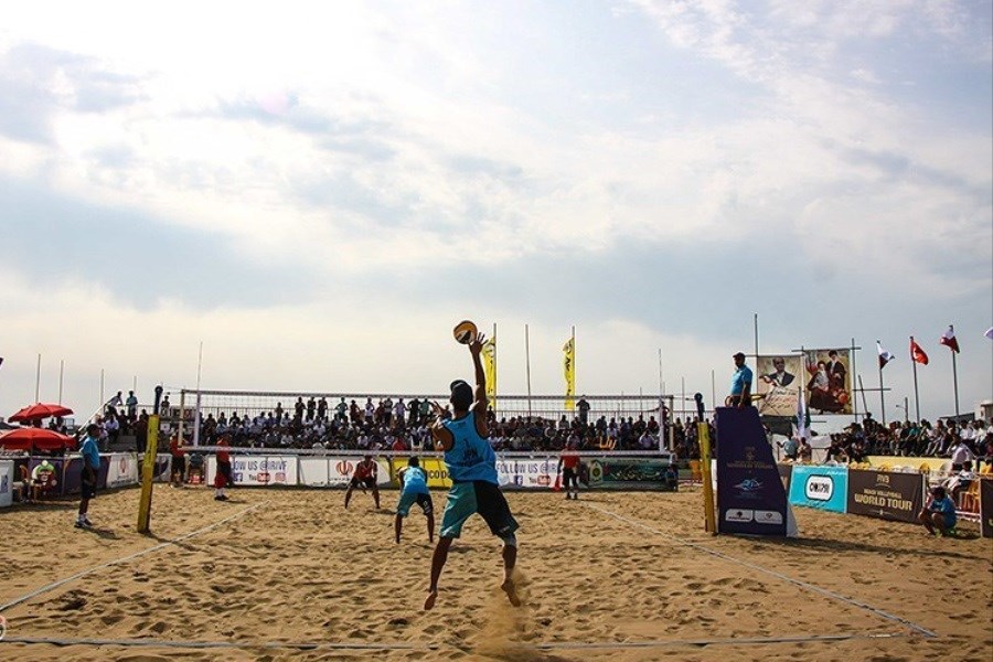 تصویر یک برد و یک باخت برای والیبال ساحلی ایران