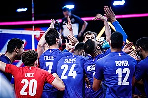 پیروزی فرانسه مقابل اسلوونی در رده بندی لیگ ملت‌های والیبال