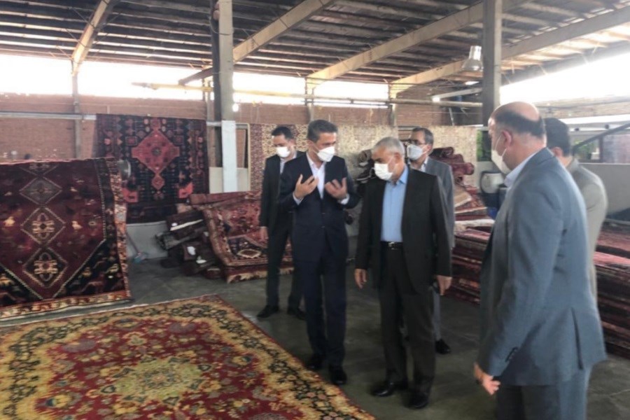بازدید مدیر عامل موسسه ملل از کارخانجات  شرکت سهامی فرش ایران
