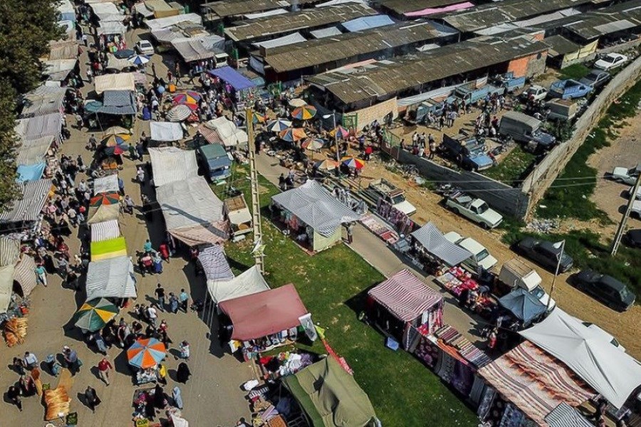 تصویر بازگشایی جمعه‌ بازار جویبار مازندران بعد از 15 ماه