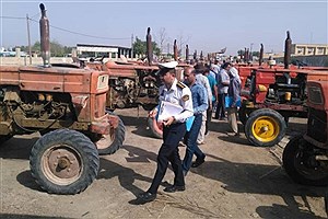 پلاک‌گذاری بیش از ۲۰۰ دستگاه ماشین‌ آلات کشاورزی در خراسان رضوی