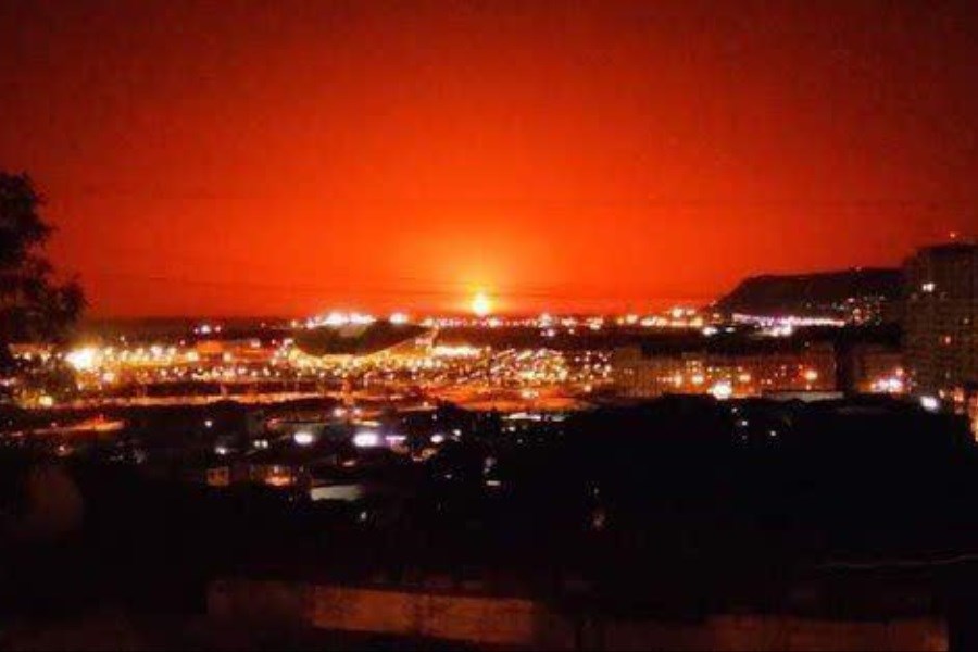 انفجار در تاسیسات گازی «باکو» در دریای خزر