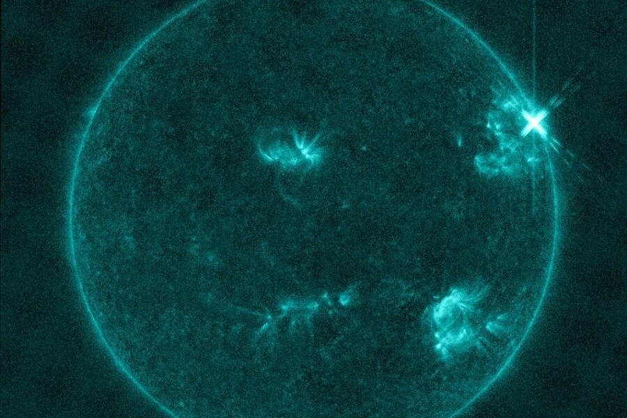 تصویر فوران بزرگترین شراره خورشیدی