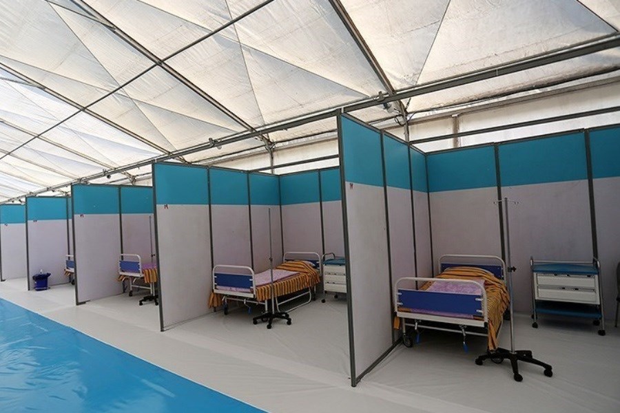 تصویر ساخت بیمارستان صحرایی ۱۰۰ تختخوابی در زاهدان ظرف ۵ روز توسط ارتش