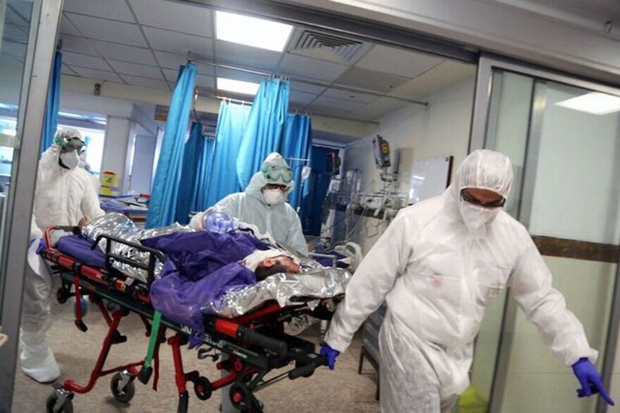 تصویر تدابیر بیمارستان مسیح دانشوری همزمان با افزایش مراجعه بیماران کرونایی پیک پنجم