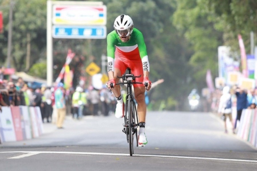 تصویر رقابت دوچرخه سوار المپیکی ایران در توکیو