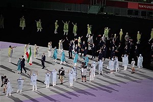 ستارگان ایران زمین در افتتاحیه المپیک توکیو رژه رفتند