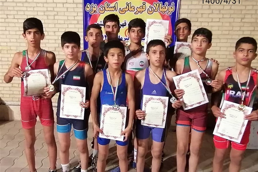مهریز، قهرمان مسابقات کشتی نونهالان استان یزد