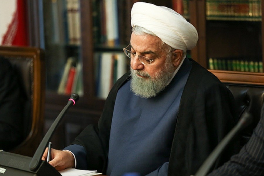 تصویر پیام تسلیت روحانی به مناسبت درگذشت رئیس بنیاد مسکن انقلاب اسلامی