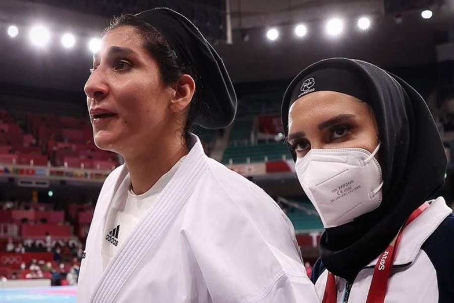تصویر بانوی المپیکی ایرانی به بیمارستان منتقل شد