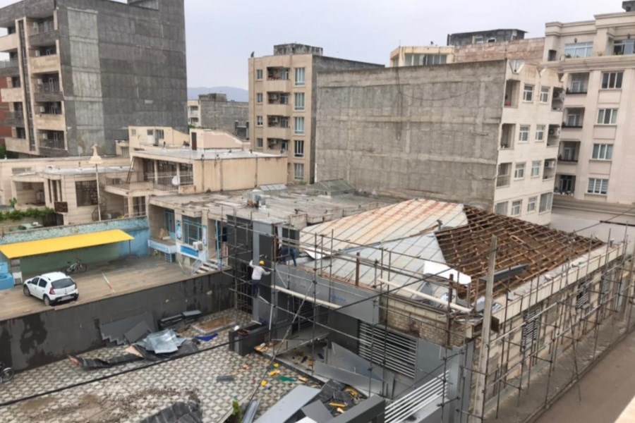 اجرای عملیات احداث ساختمان جدید بیمه پاسارگاد در شهر بجنورد