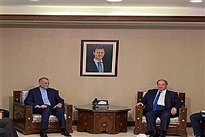 دیدار و گفتگوی امیرعبداللهیان با وزیر خارجه سوریه