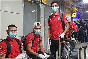 تیم ملی فوتبال سوریه به تهران رسید