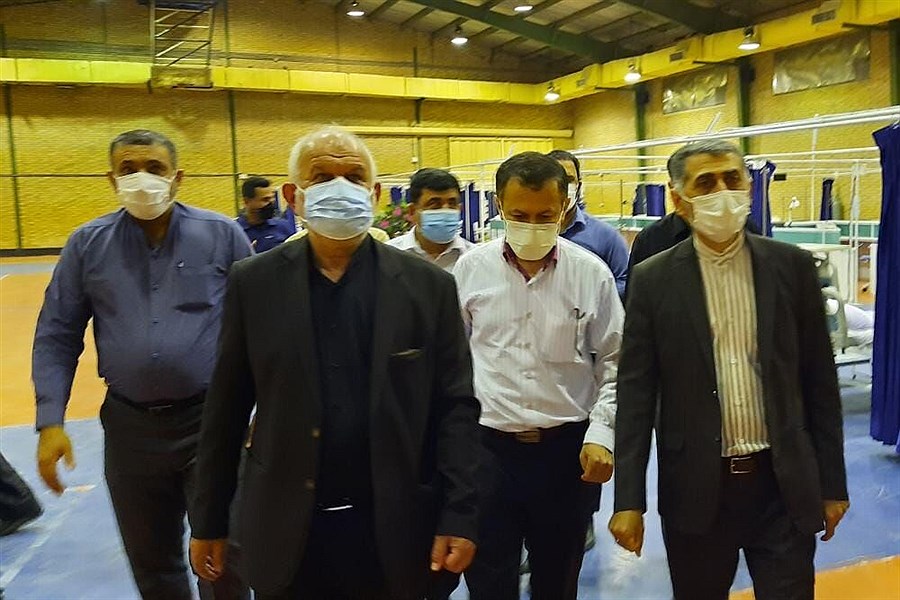 تصویر راه‌اندازی ۲ مرکز درمان اضطراری کرونا در بندر ماهشهر