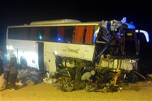یک کشته و چهار مصدوم نتیجه برخورد اتوبوس و کامیون در خراسان جنوبی