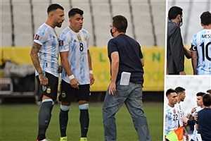 شب جنجالی فوتبالی با تعلیق بازی برزیل - آرژانتین&#47; پلیس در صدد دستگیری چند بازیکن آرژانتین + تصاویر