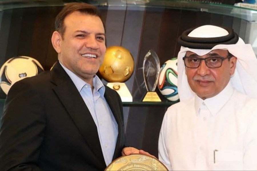 دیدار عزیزی خادم با نایب رئیس فوتبال قطر