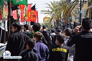 پیاده روی جاماندگان اربعین در بهاباد به یاد کربلا