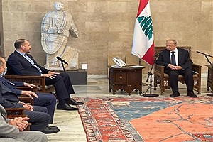 دیدار امیرعبداللهیان با رئیس جمهور لبنان