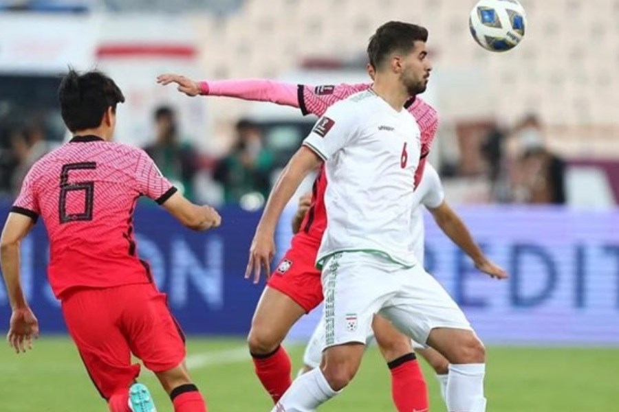 تصویر تساوی ایران و کره جنوبی در نیمه اول