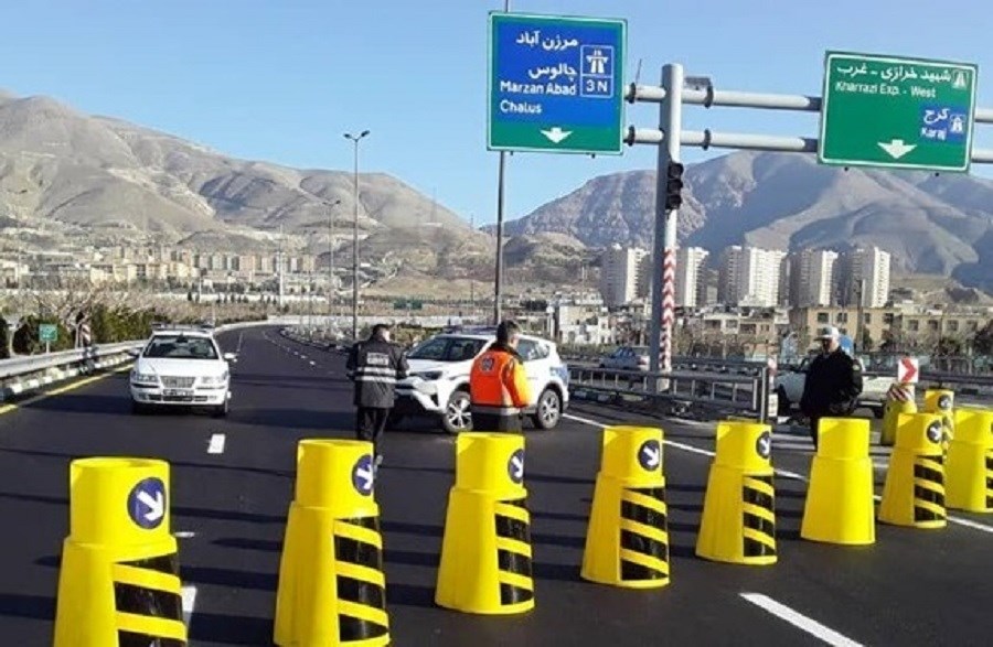 آزادراه تهران-شمال برای بار سوم مسدود شد