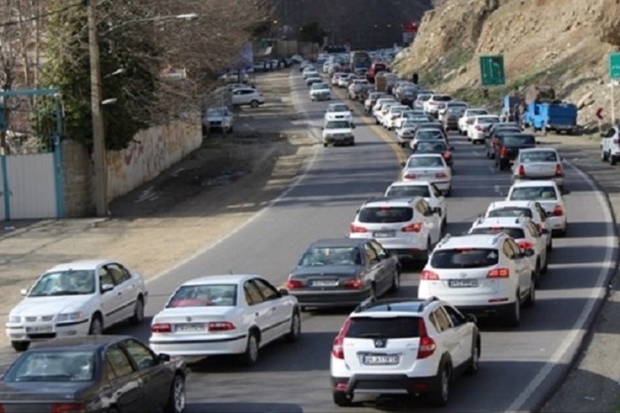 تصویر ترافیک سنگین در آزادراه قزوین-کرج-تهران