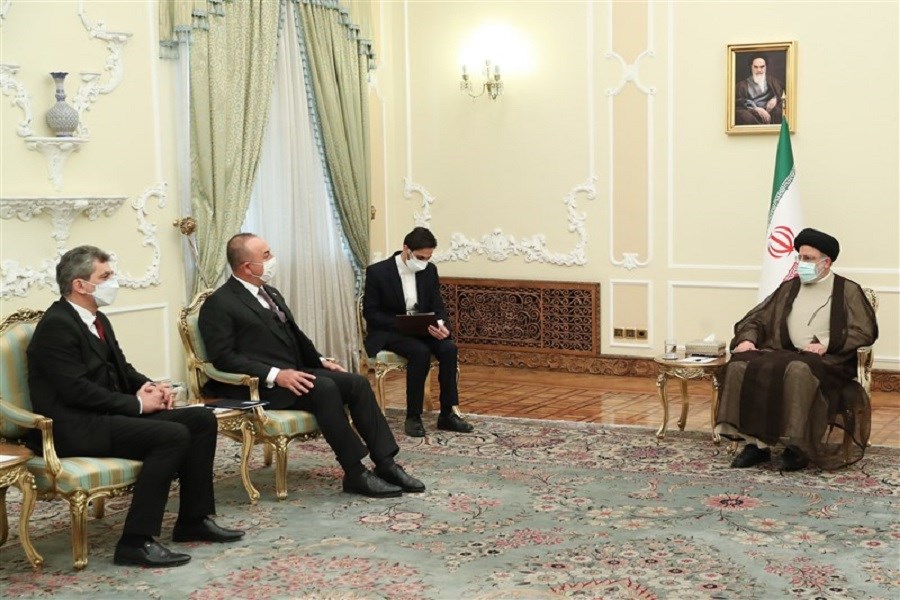 تصویر دیدار وزیر خارجه ترکیه با رئیسی